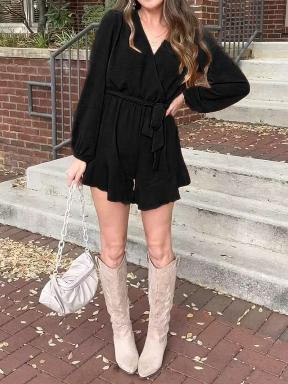 Black Dressy Romper